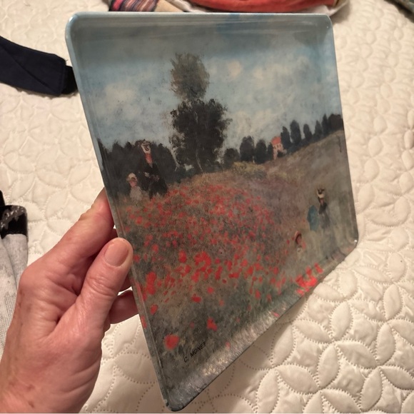 Claude Monet Art Mendel 9.5” x 12” Melamine Serving Tray Made in Italy - Picture 4 of 6